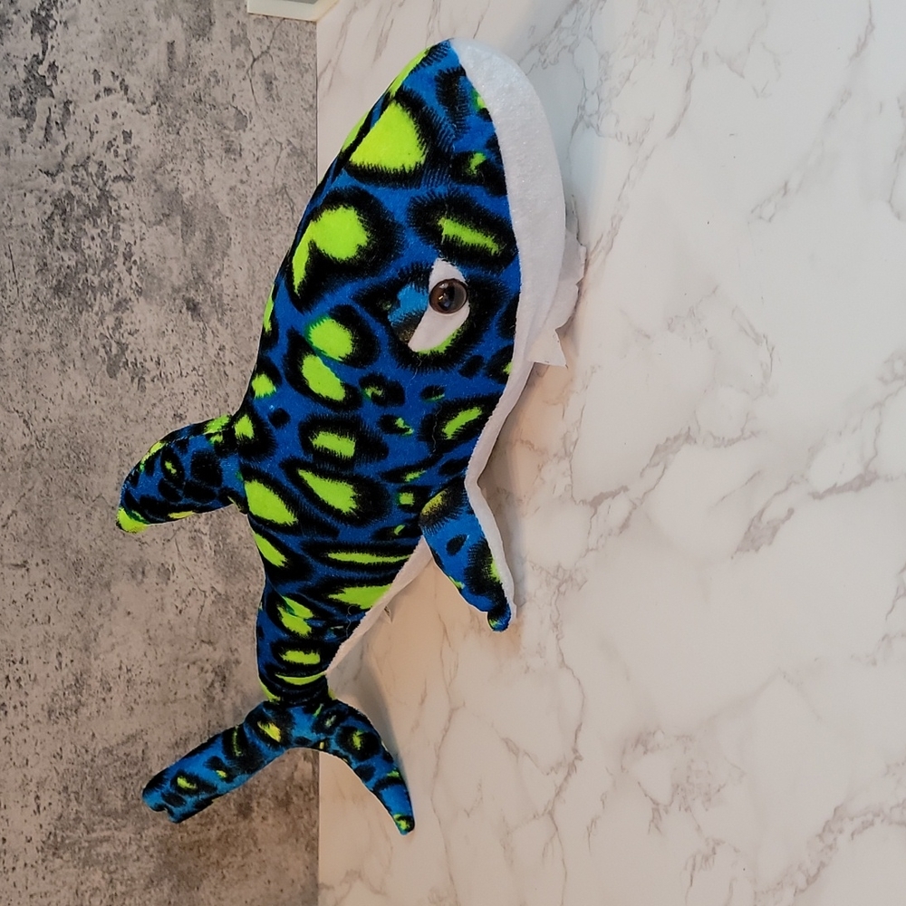 Circus Circus Blue Tiger Shark Stuffed Animal Plush